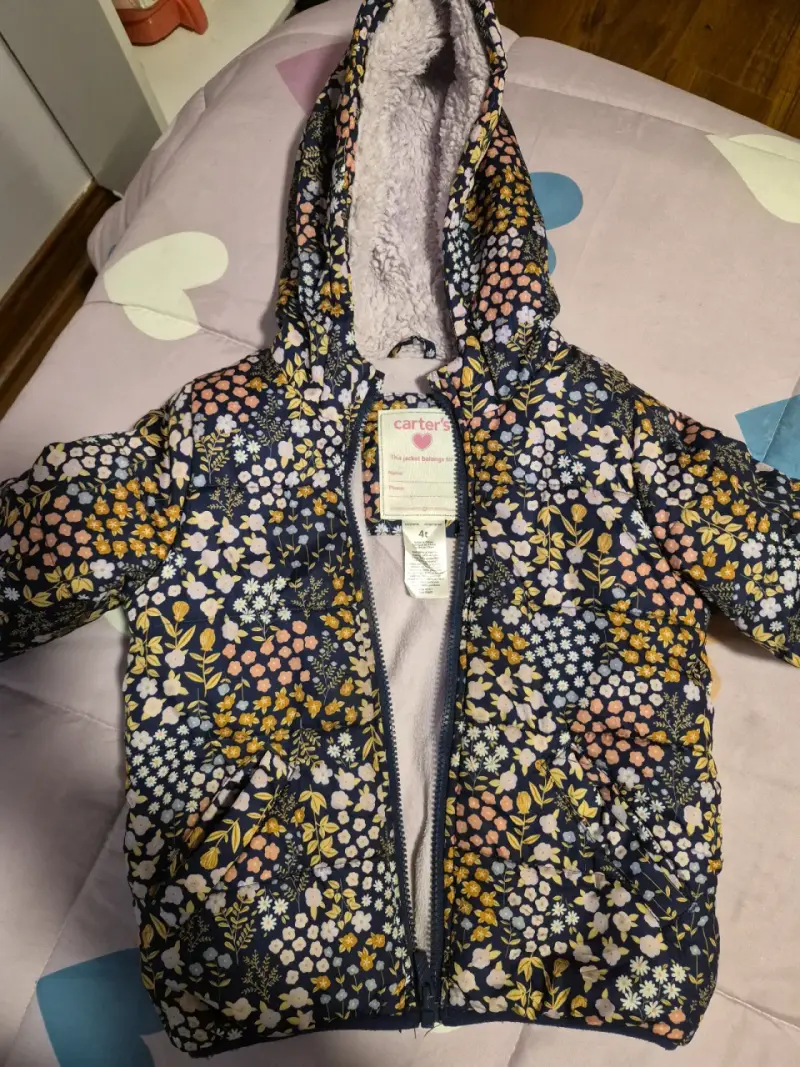 Chaquetas de invierno para niña con capucha - 5