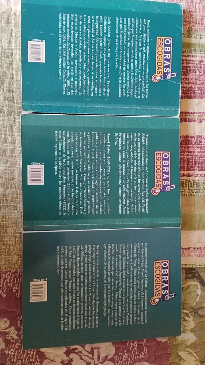 Colección de libros clásicos: La Llamada de la Selva, Robinson Crusoe, La Odisea - 2