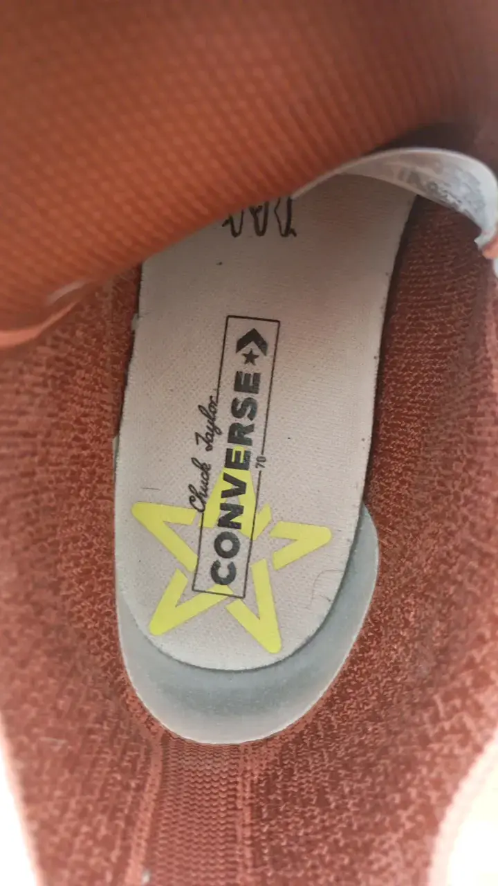 Zapatillas Converse Chuck Taylor Altas Naranjas - 4
