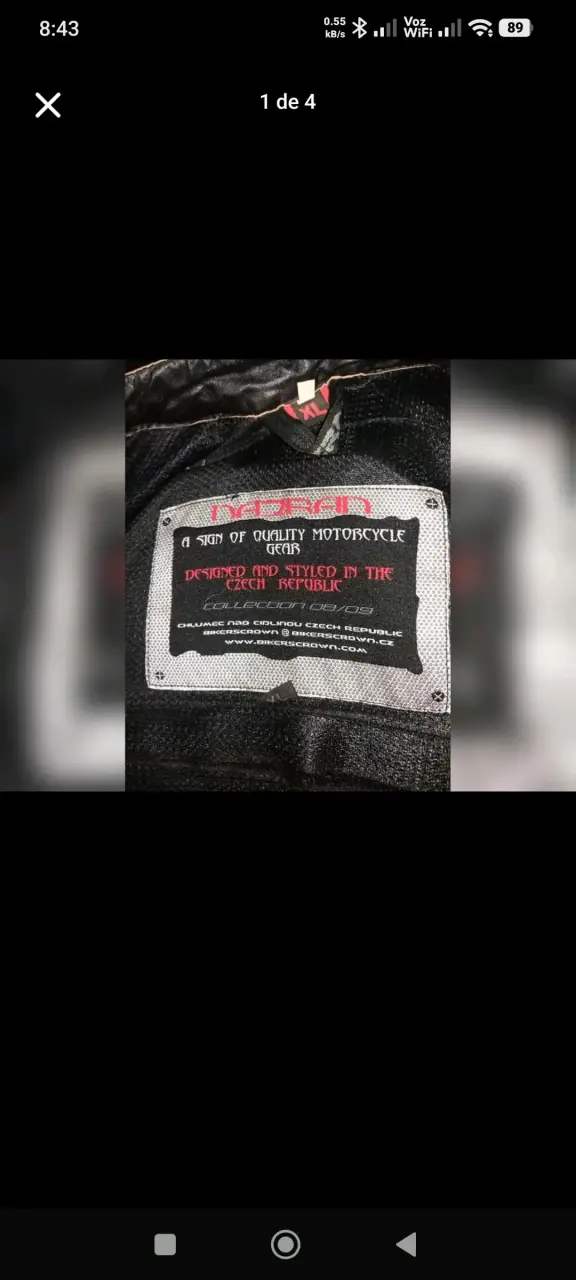 Chaqueta de moto Nazran negra para hombre - 2