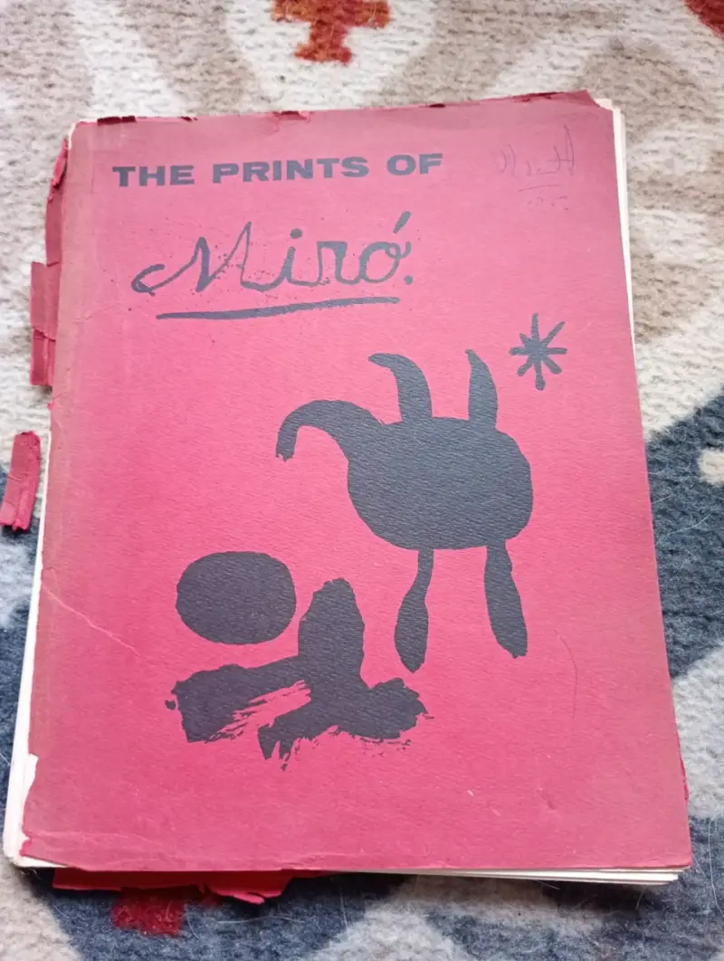 Libro de arte 'The Prints of Miró' edición vintage - 1