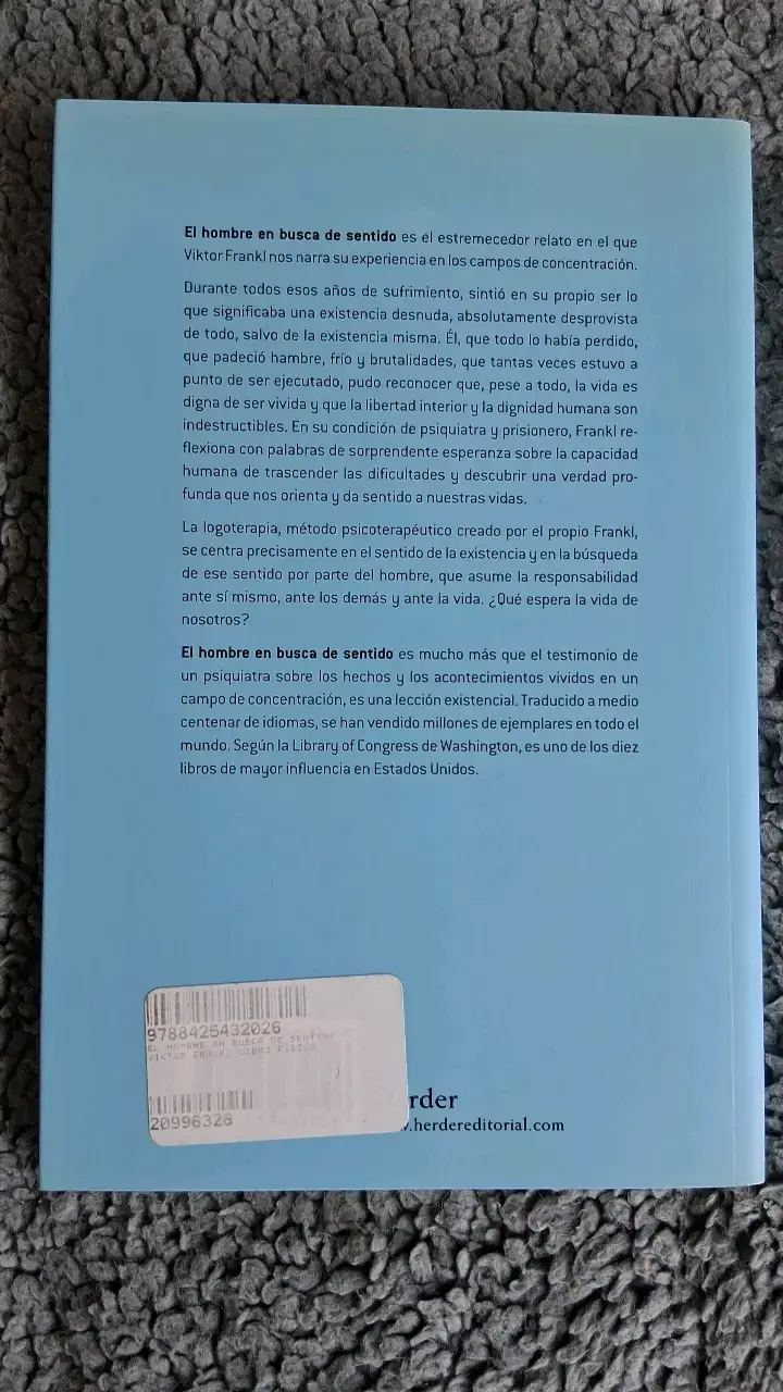 'El Hombre en Busca de Sentido' de Viktor Fra - 2