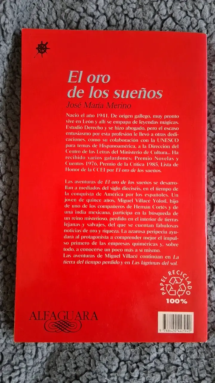 Libro 'El oro de los sueños' de José María Merino - 2