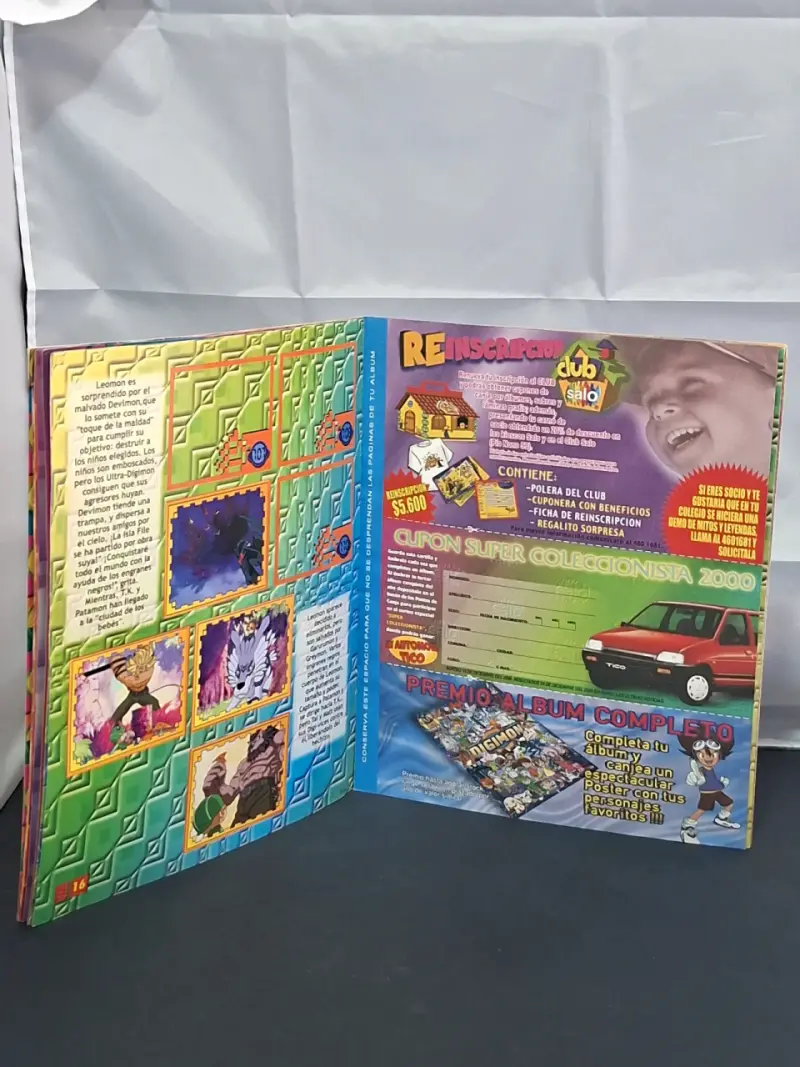 Álbum de colección Digimon marca Salo Incompleto - 5