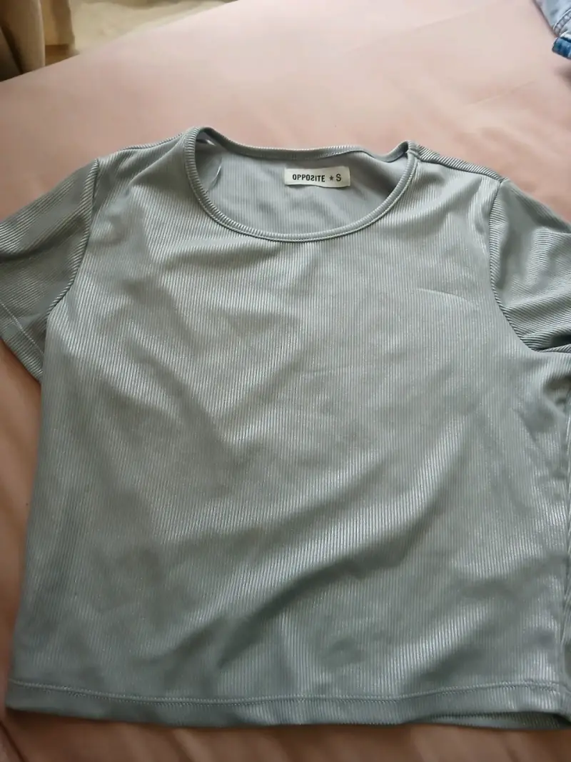 Polera gris de mujer Opposite talla S/M - 1