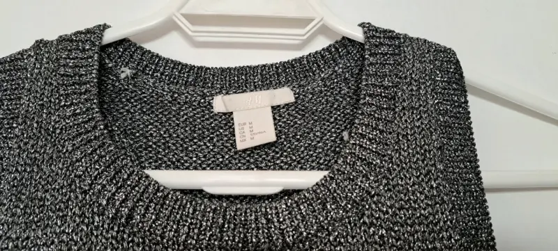 Chaleco sin mangas gris tejido para mujer - 2