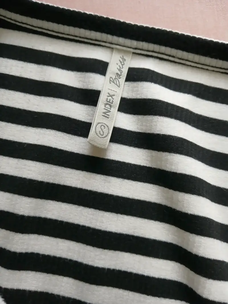 Polera de rayas blancas y negras manga larga INDEX - 3