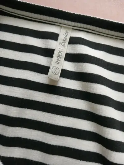 Polera de rayas blancas y negras manga larga INDEX - miniatura 3