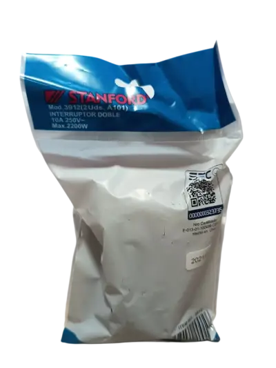 Pack 2 Interruptor Doble 9/15 Champaña  Stanford - miniatura 4