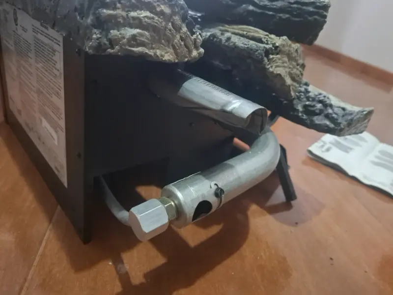 Juego de troncos decorativos para chimenea a gas - 3