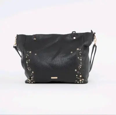 Bolso negro con tachas Zibel - miniatura 3