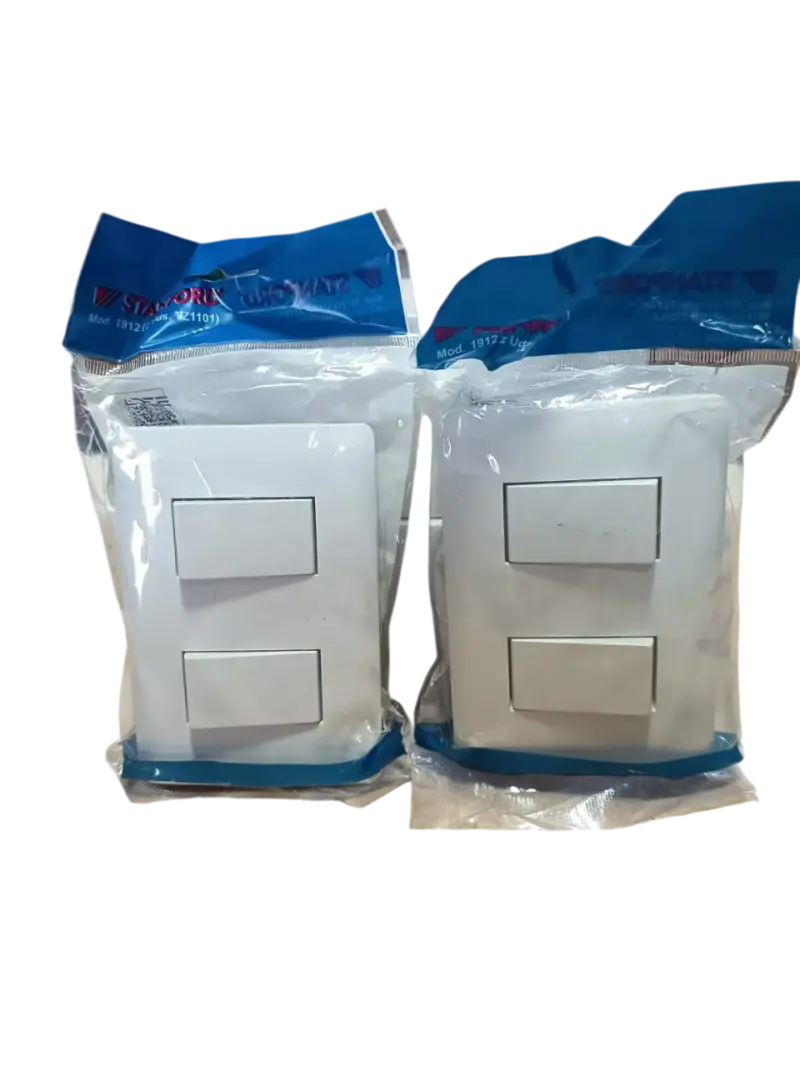 Pack 2 Interruptor Doble 9/15 Blanco Stanford - 1