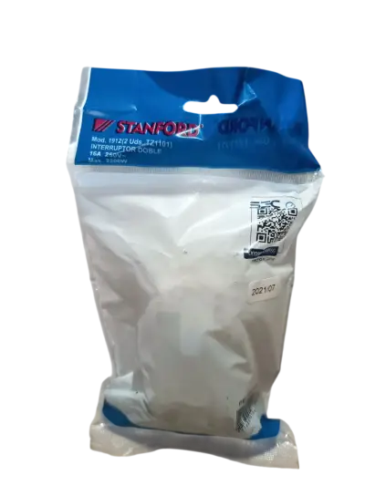 Pack 2 Interruptor Doble 9/15 Blanco Stanford - miniatura 4
