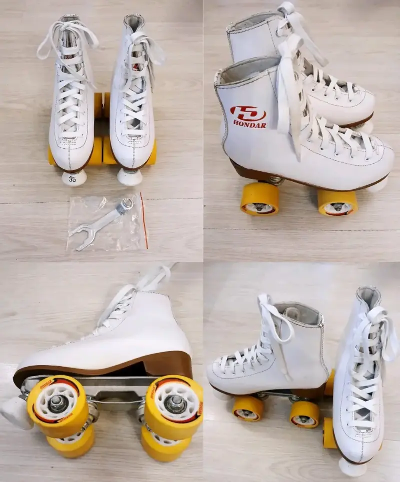 Patines de cuatro ruedas blancos Hondar