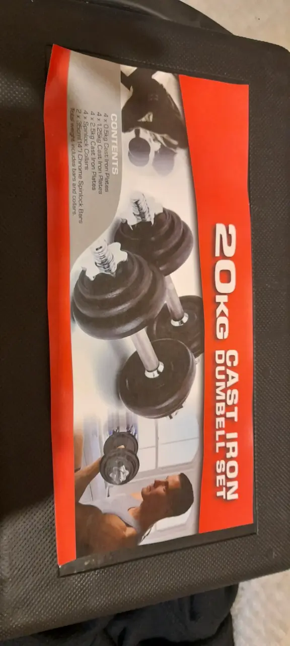Set de Mancuernas de Hierro Fundido 20kg - 1