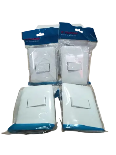 Pack 4 Interruptor Simple 9/12 Blanco  Stanford - miniatura 1
