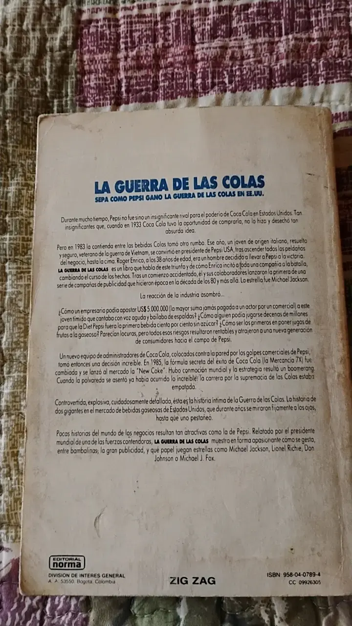 Libro 'La Guerra de las Colas' de Roger Enrico - 2
