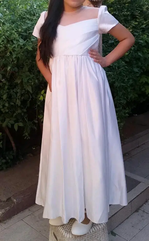 Vestido de comunión blanco para niña