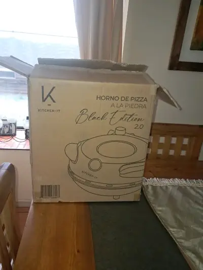 Horno de Pizza a la Piedra Kitchen-It Black Edition 2.0 - miniatura 4