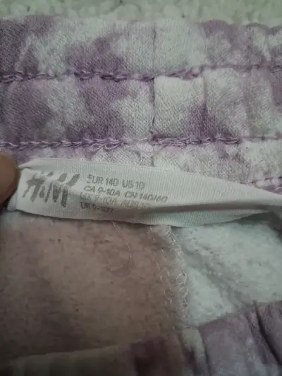 Pantalones de buzo H&M para niña, talla 9/10 - miniatura 1