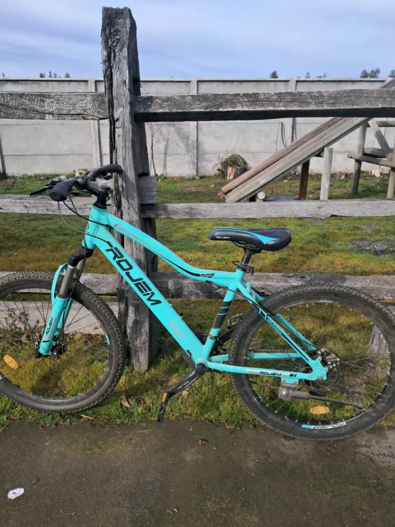 Bicicleta de montaña Rojem azul con suspensión - 1