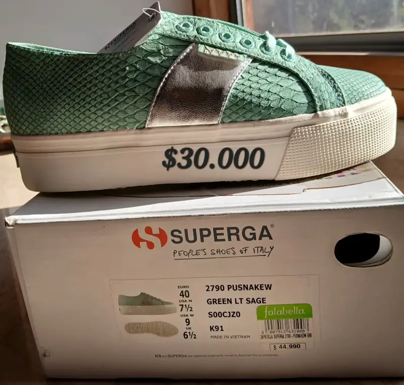 Zapatillas Superga 2790 Pusnakew Verde Talla 40