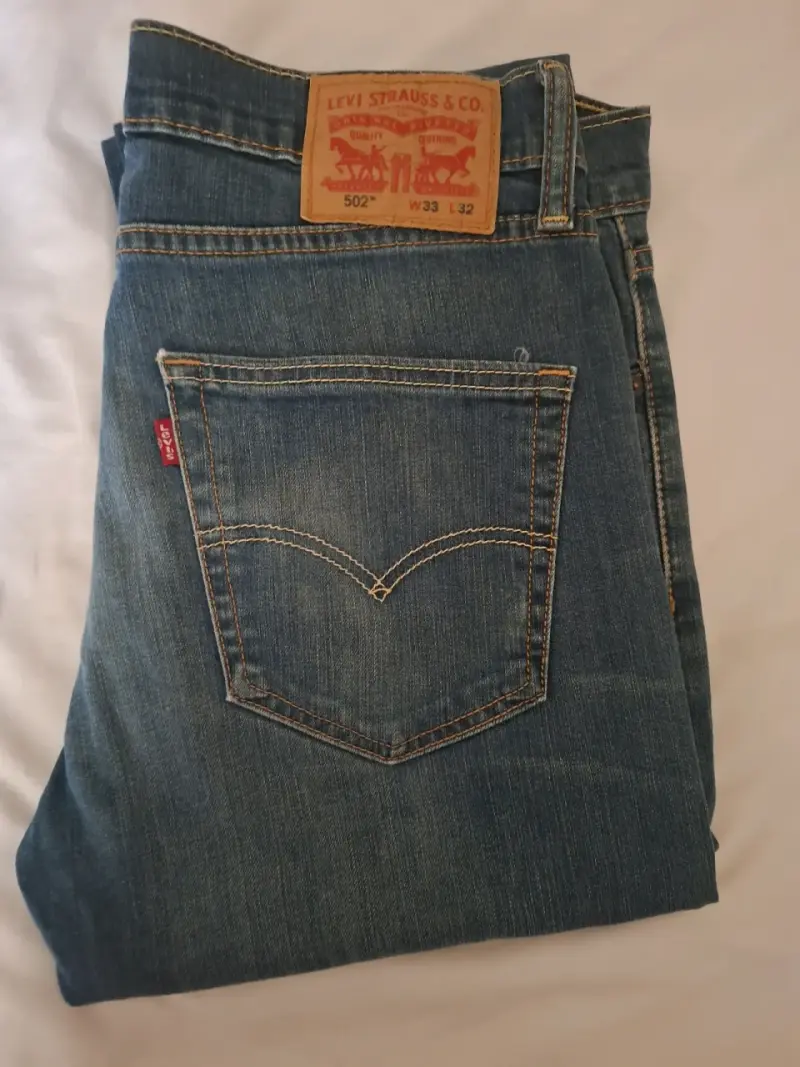 Jeans Levi's 502 Talla 33 Azul Clásico - 1