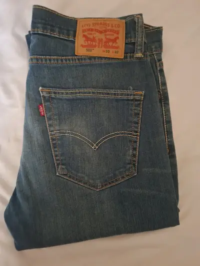Jeans Levi's 502 Talla 33 Azul Clásico - miniatura 1