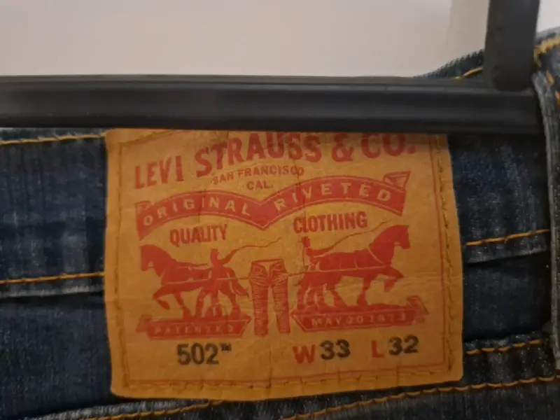 Jeans Levi's 502 Talla 33 Azul Clásico - 3