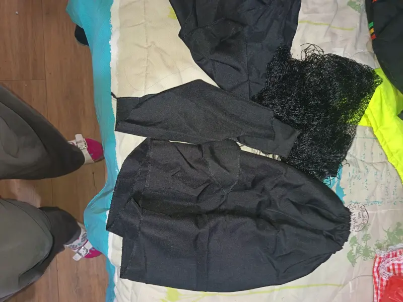 Conjunto de ropa negra para disfraz talla 12