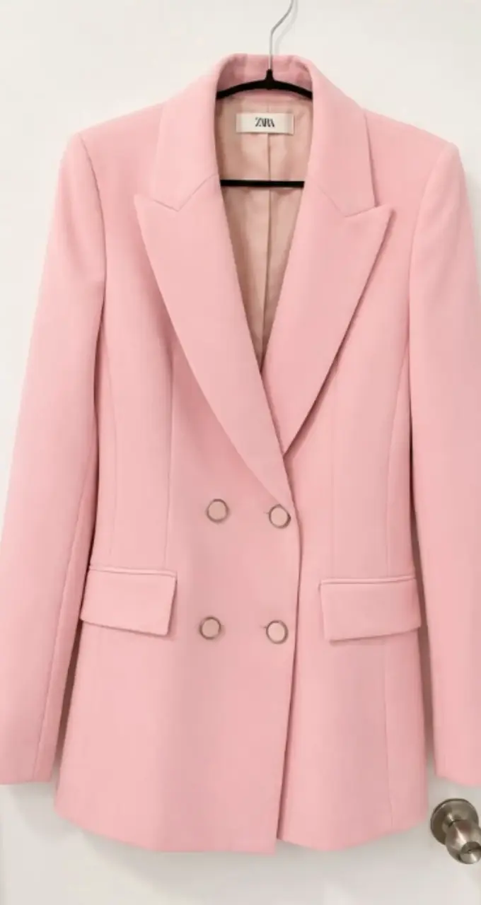 Blazer rosado elegante para mujer - 2