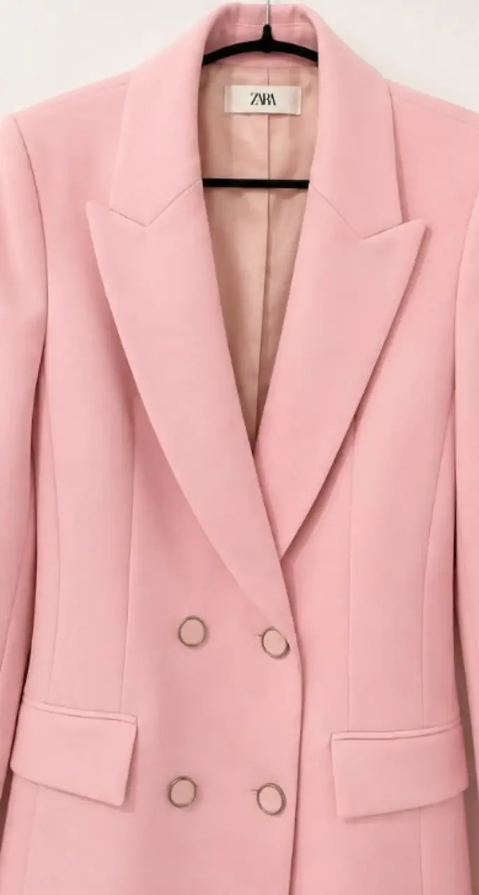 Blazer rosado elegante para mujer - 3