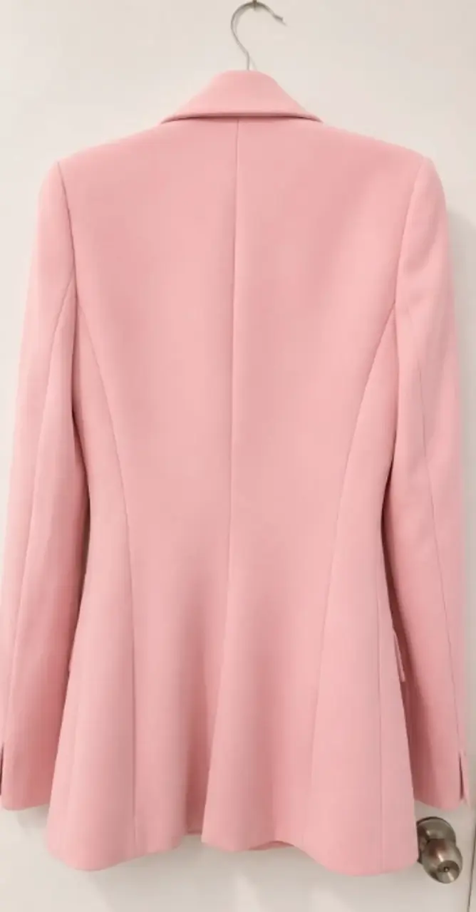 Blazer rosado elegante para mujer - 4