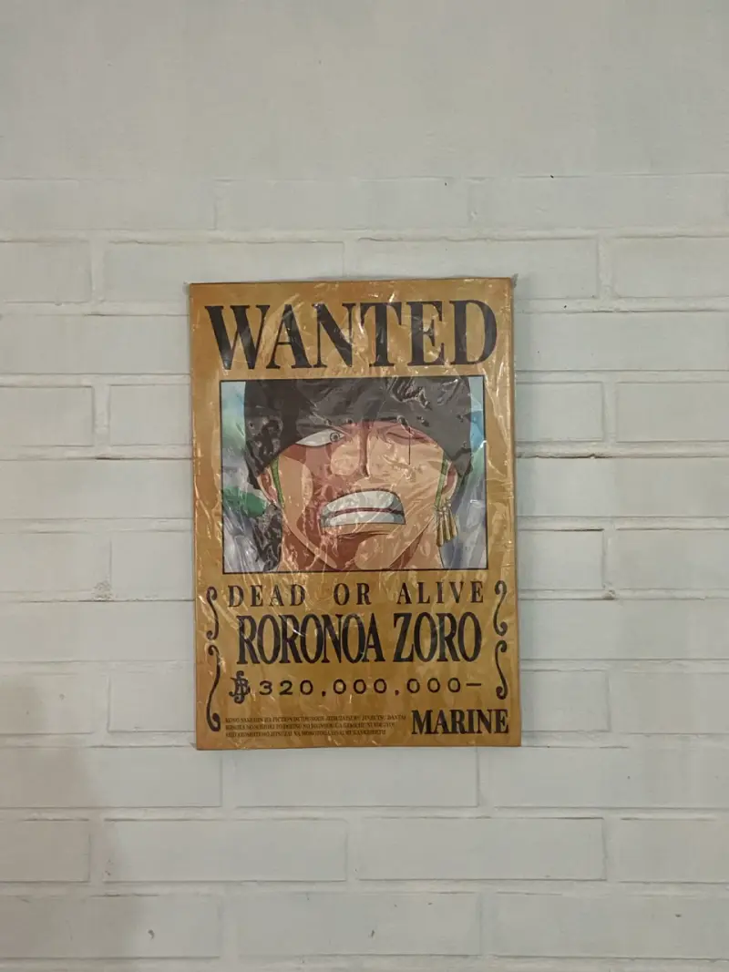 Póster Wanted de Zoro One Piece - 2
