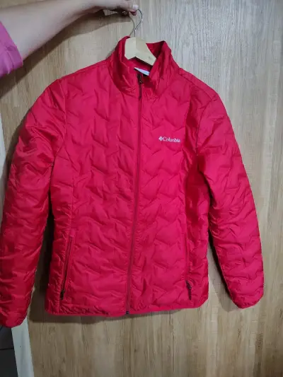 Chaqueta Columbia roja para mujer - miniatura 1