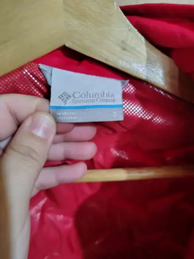 Chaqueta Columbia roja para mujer - miniatura 3