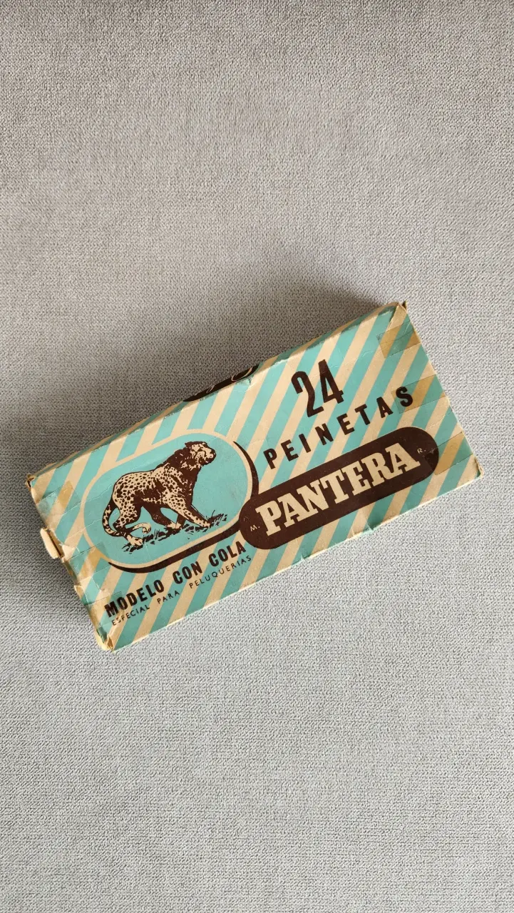 Set vintage de 8 peinetas Pantera - 4