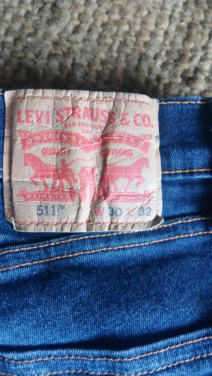 Jeans levis de mezclilla azul - 3