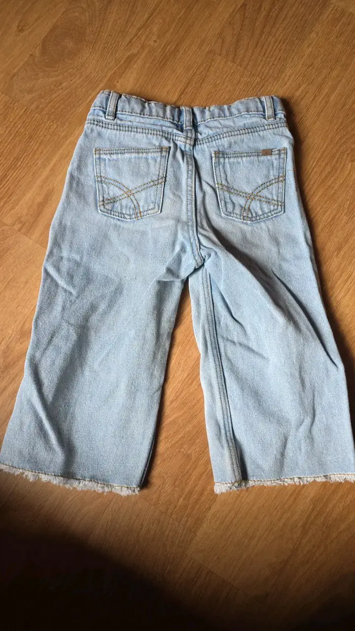 Jeans wide leg de mezclilla para niña - 3