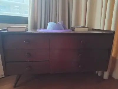 Aparador de madera con diseño floral - miniatura 6