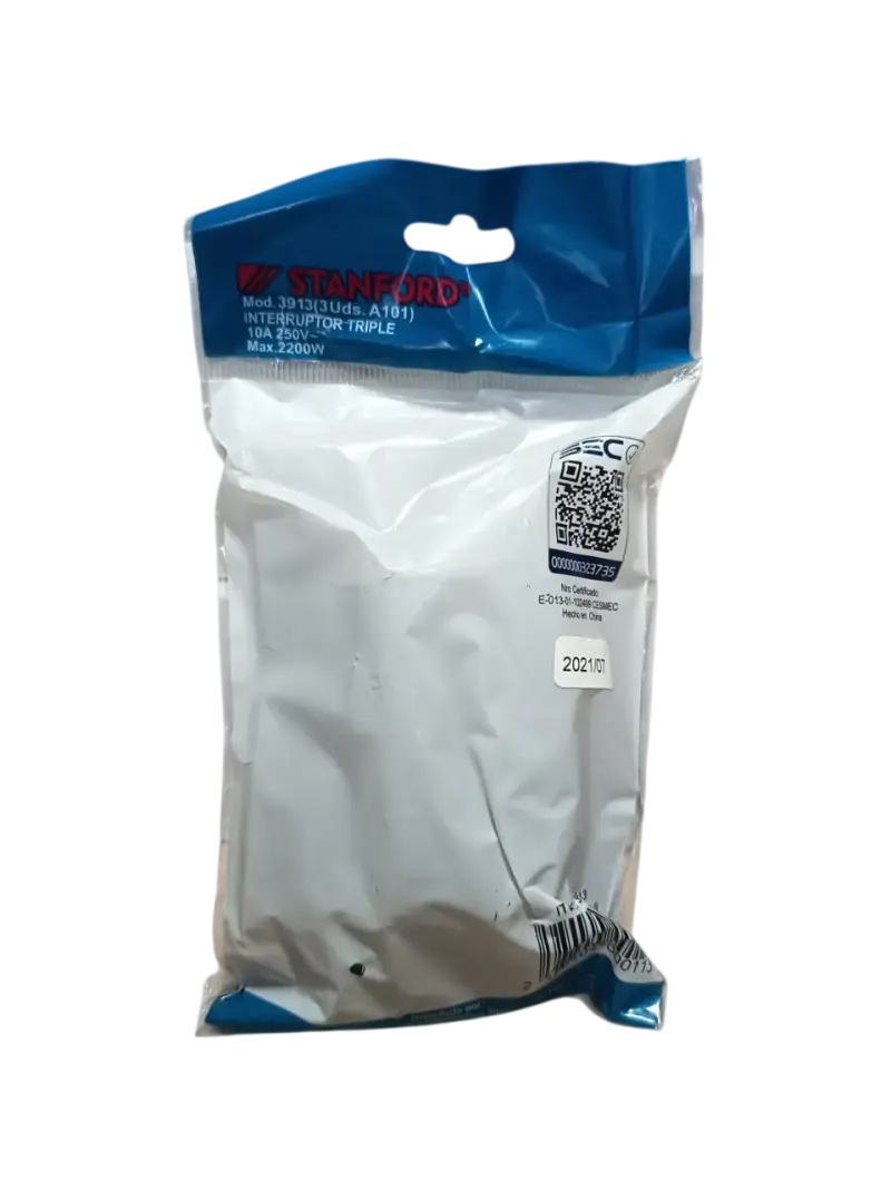 Pack 4 Interruptor Triple 9/32 Champaña Stanford - 4