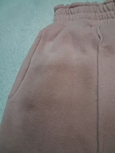 Pantalones rosados de algodón para niña talla 12 - miniatura 4