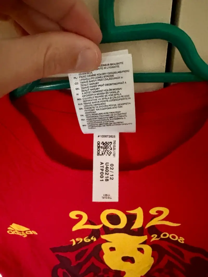 Polera Adidas  España Campeones de Europa 2012 - 5