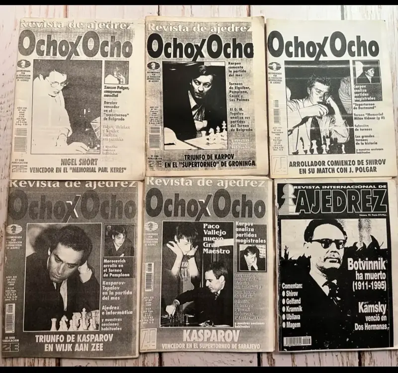 Colección revistas de ajedrez Ocho x Ocho y Ajed - 1