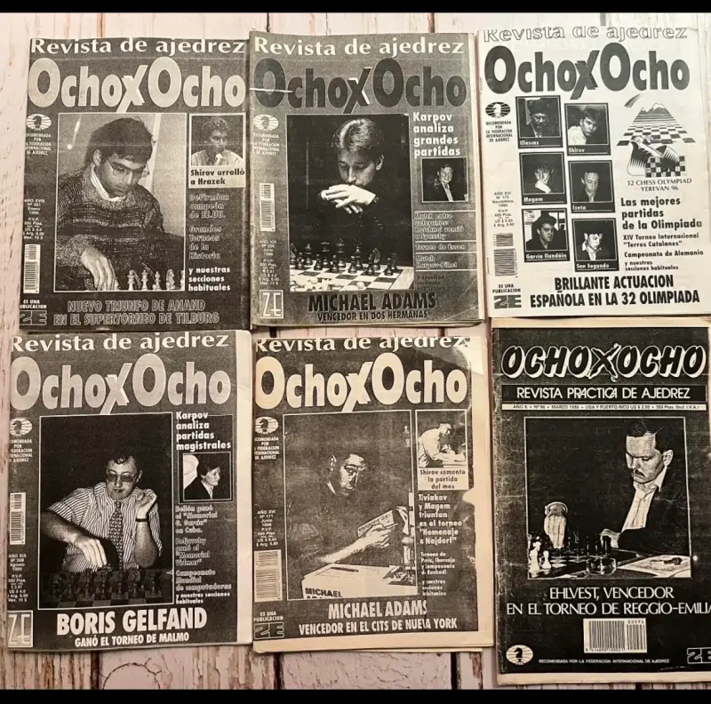 Colección revistas de ajedrez Ocho x Ocho y Ajed - 2