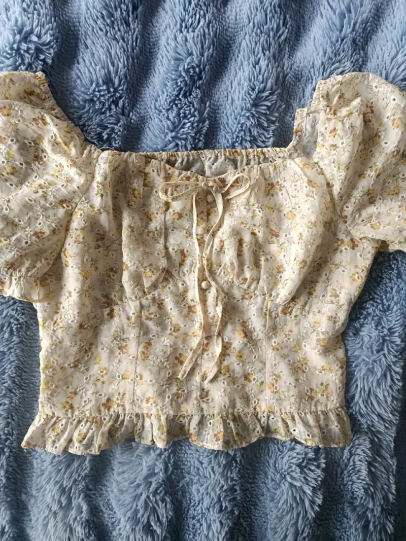 Blusa floral coquette - 1