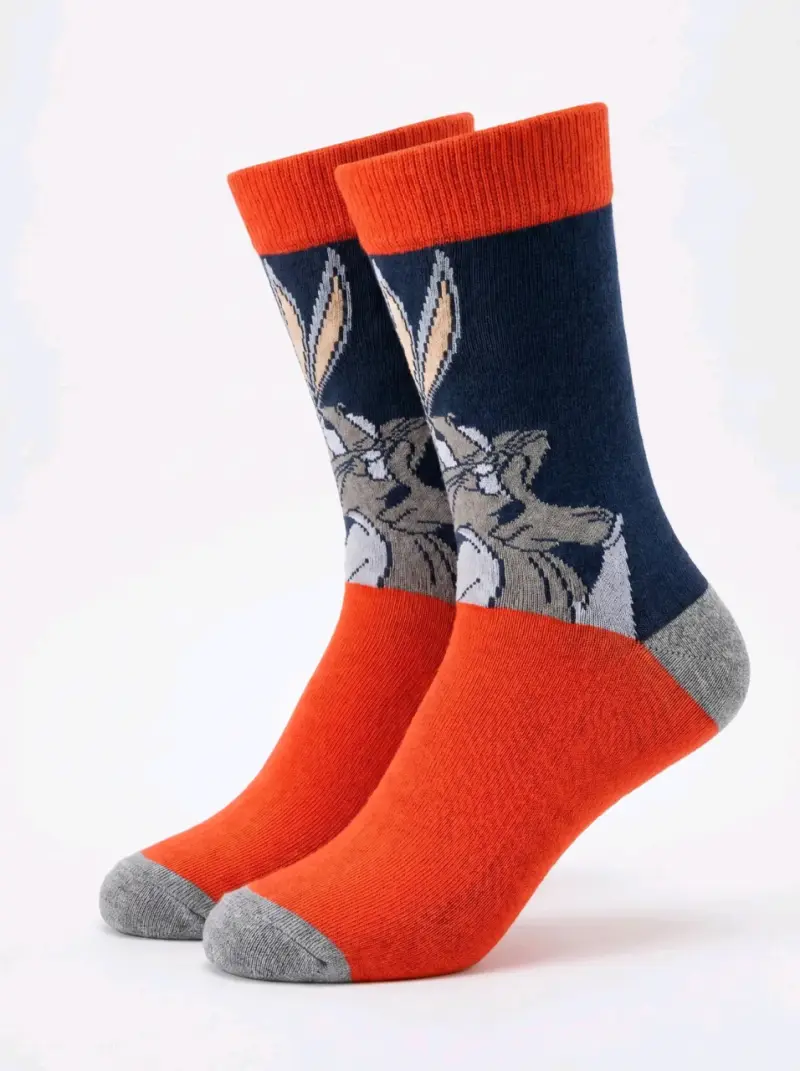 Calcetines Looney Tunes Bugs Bunny Rojos - 2
