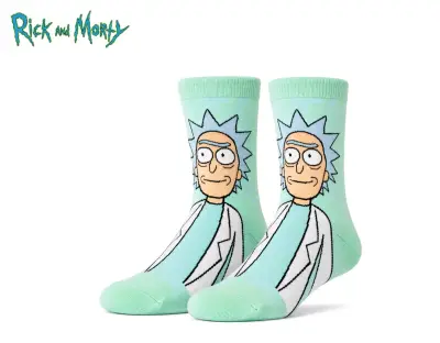 Calcetines Rick and Morty con diseño colorido - miniatura 4