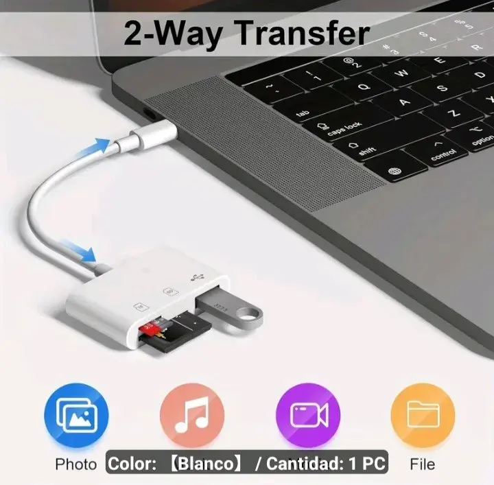 Adaptador USB-C a para dispositivos electró - 2