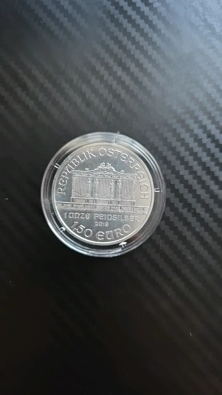 Moneda de plata Wiener Philharmoniker en cápsula - 2